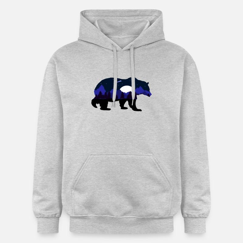 Nature wild 01 - Sweat à capuche Softstyle® Gildan Unisexe - gris clair chiné