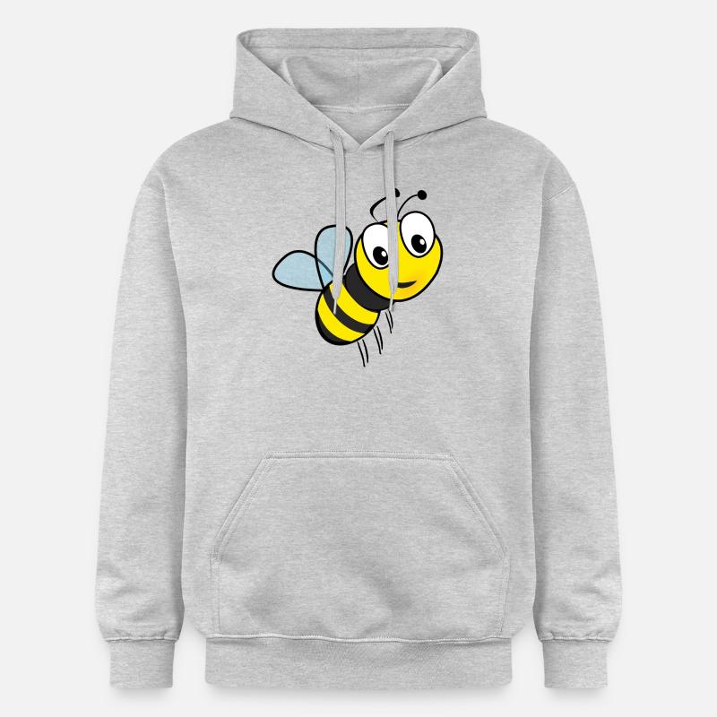 abeille - Sweat à capuche Softstyle® Gildan Unisexe - gris clair chiné