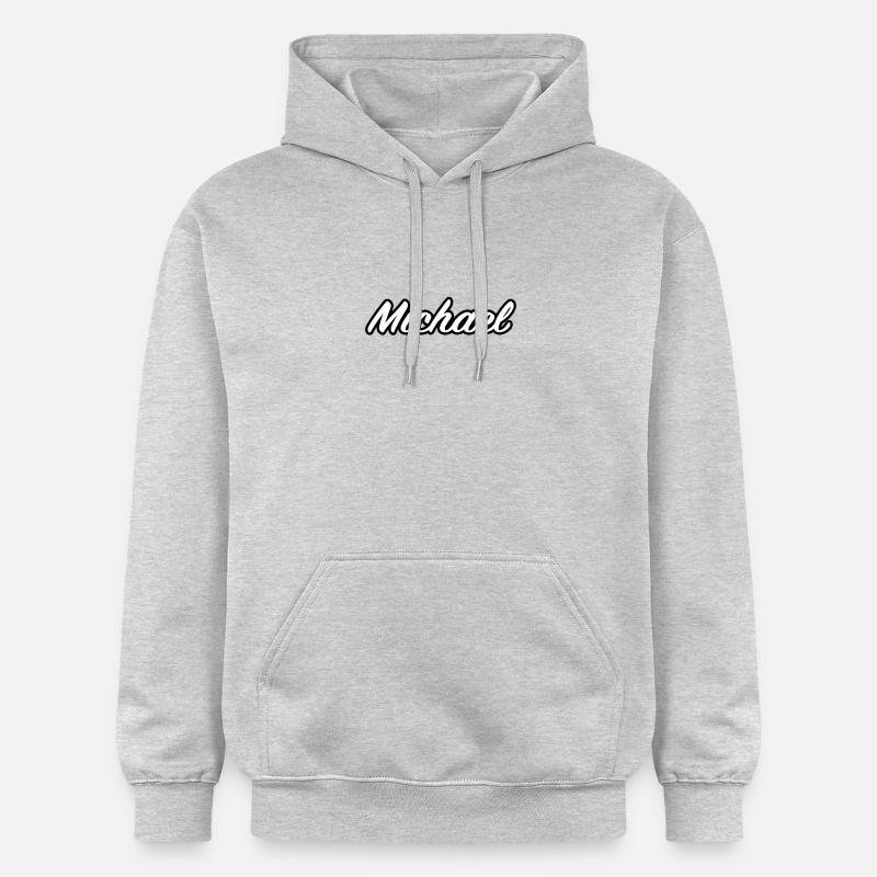 Michael Prénom Nom Idée cadeau - Sweat à capuche Softstyle® Gildan Unisexe - gris clair chiné