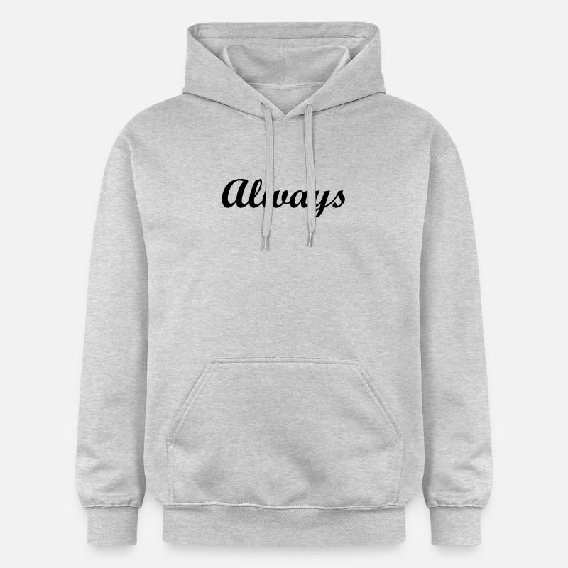 always - Sweat à capuche Softstyle® Gildan Unisexe - gris clair chiné