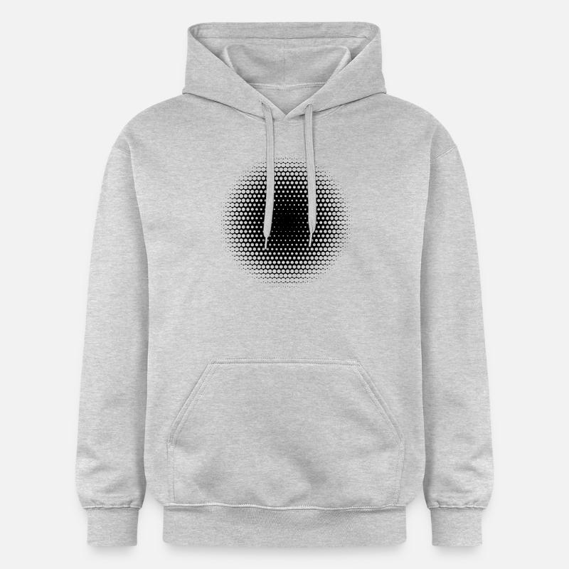 Forme géométrique - Sweat à capuche Softstyle® Gildan Unisexe - gris clair chiné