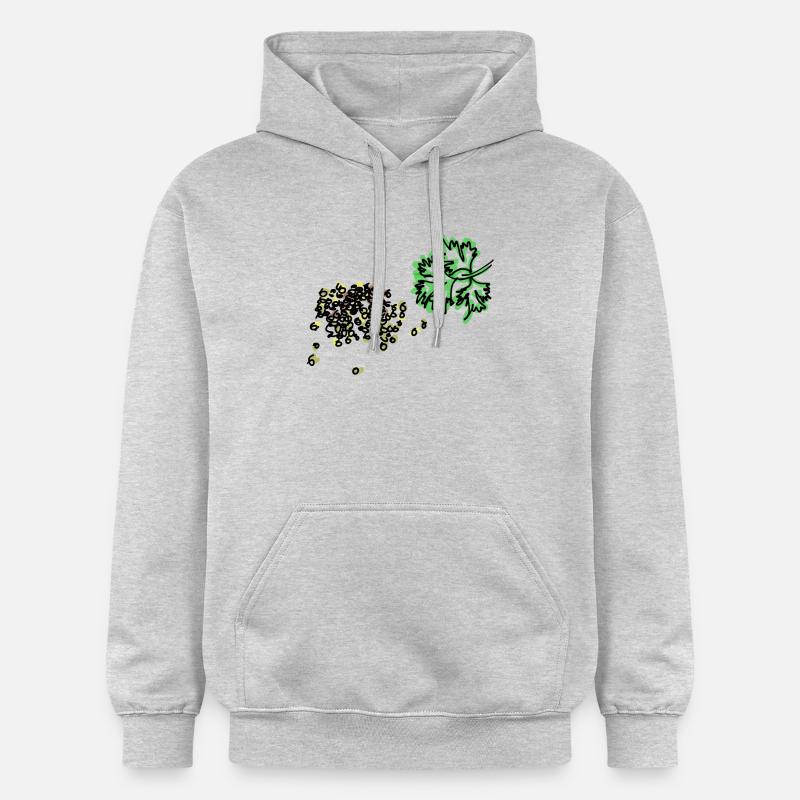 coriandre - Sweat à capuche Softstyle® Gildan Unisexe - gris clair chiné