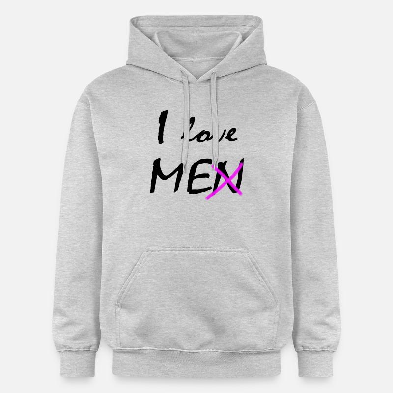 Je m'aime - Sweat à capuche Softstyle® Gildan Unisexe - gris clair chiné