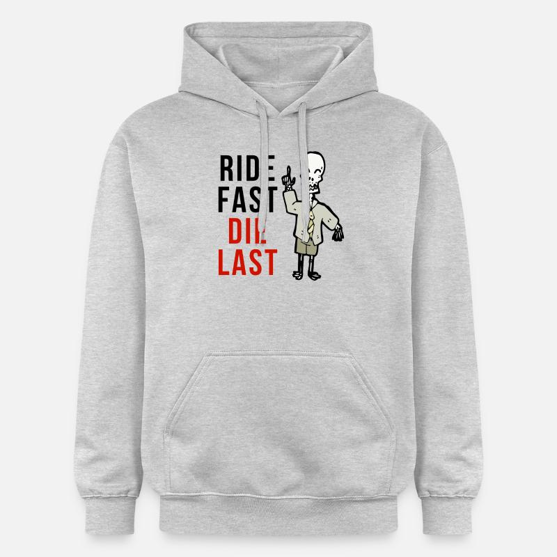 Ride Fast La charge - Sweat à capuche Softstyle® Gildan Unisexe - gris clair chiné