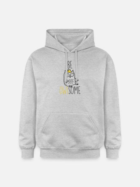 be awesome - Gildan Unisex Softstyle® Midweight Hoodie - light heather grey