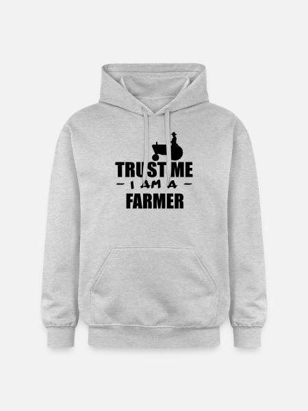 croyez-moi un agriculteur 3 - Sweat à capuche Softstyle® Gildan Unisexe - gris clair chiné