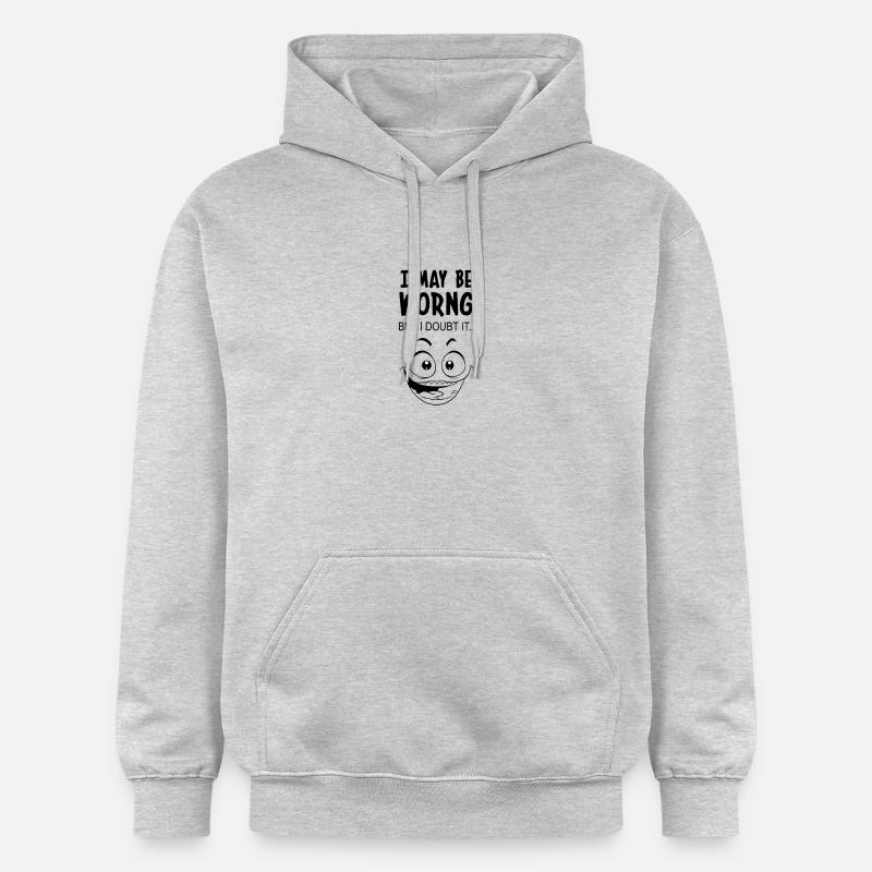 Doute-le .. - Sweat à capuche Softstyle® Gildan Unisexe - gris clair chiné