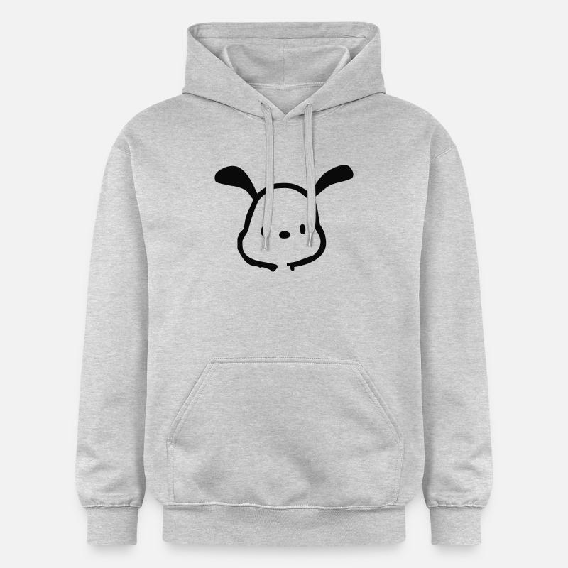Smiley animal doux (noir) - Sweat à capuche Softstyle® Gildan Unisexe - gris clair chiné
