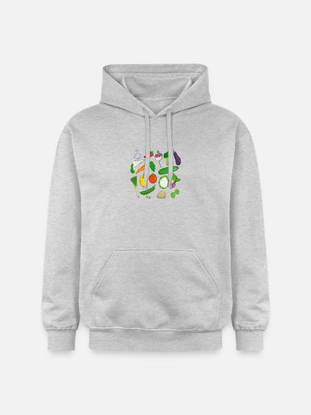gemuese - Gildan Unisex Softstyle® Midweight Hoodie - Hellgrau meliert