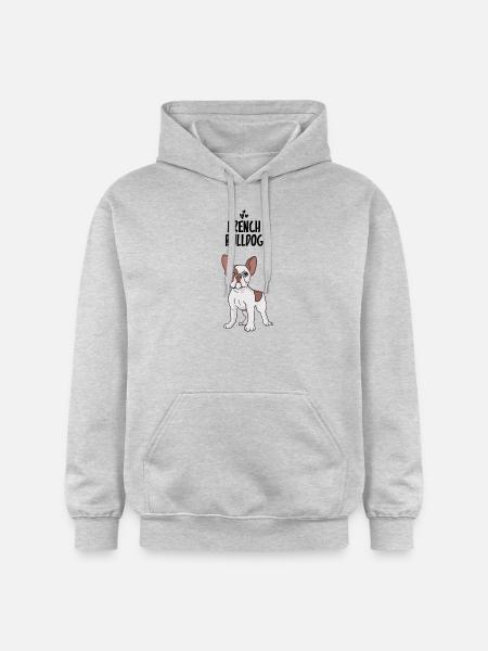 French bulldog - Gildan Unisex Softstyle® Midweight Hoodie - light heather grey