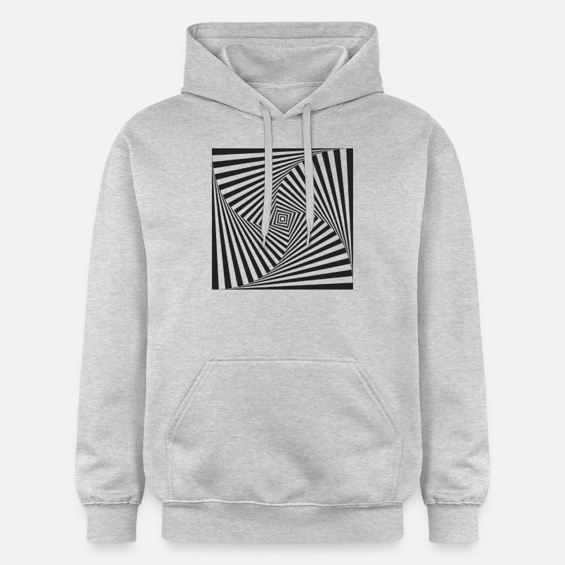 illusion d'optique - Sweat à capuche Softstyle® Gildan Unisexe - gris clair chiné