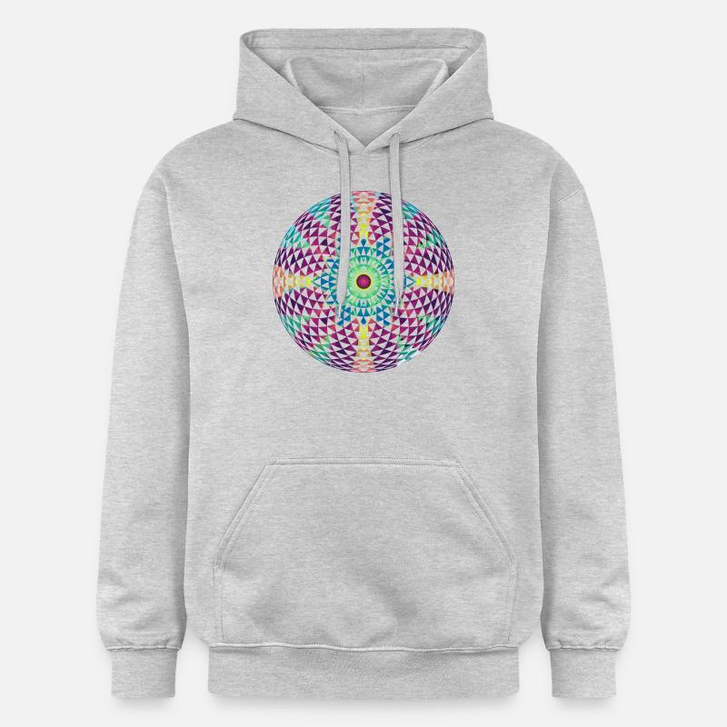 Mandala - Sweat à capuche Softstyle® Gildan Unisexe - gris clair chiné