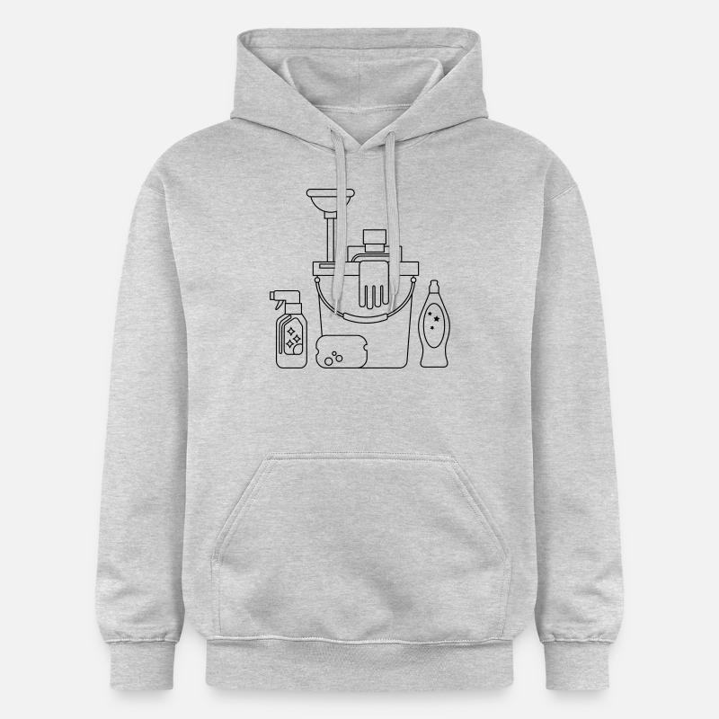 Putzeimer - Sweat à capuche Softstyle® Gildan Unisexe - gris clair chiné
