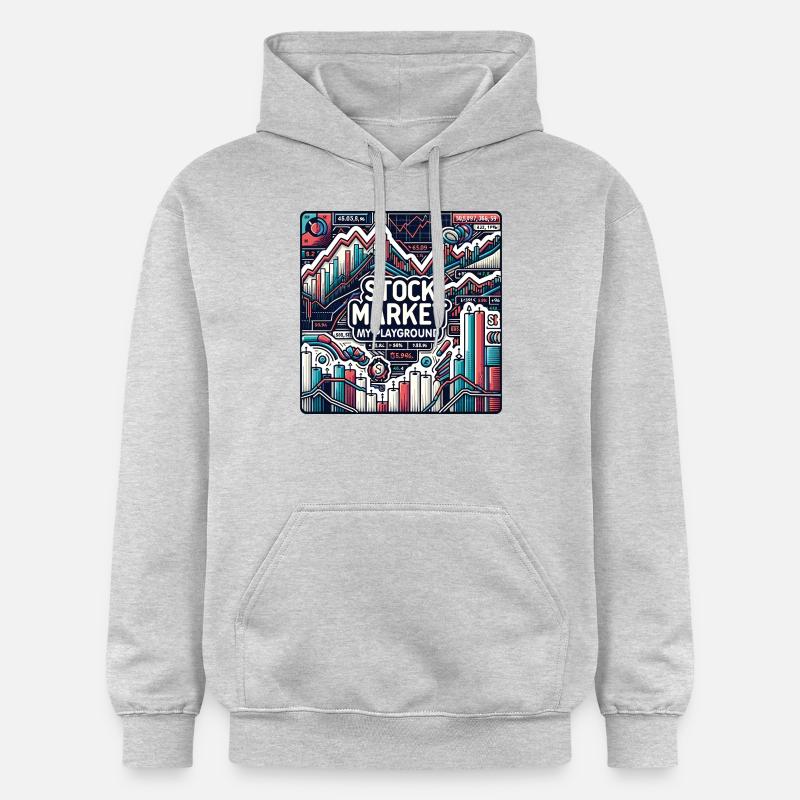 Le trading boursier Ma passion - Sweat à capuche Softstyle® Gildan Unisexe - gris clair chiné