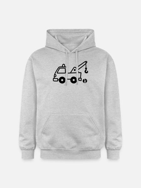 Abschlepper - Gildan Unisex Softstyle® Midweight Hoodie - Hellgrau meliert