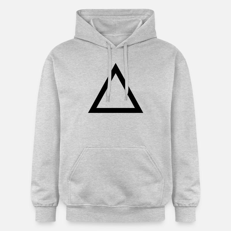 Triangle - Sweat à capuche Softstyle® Gildan Unisexe - gris clair chiné