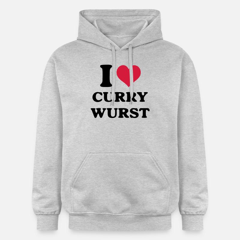 J'aime la saucisse - Sweat à capuche Softstyle® Gildan Unisexe - gris clair chiné
