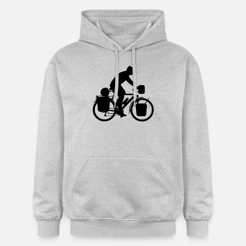 Randonnée cyclotouriste - Sweat à capuche Softstyle® Gildan Unisexe - gris clair chiné