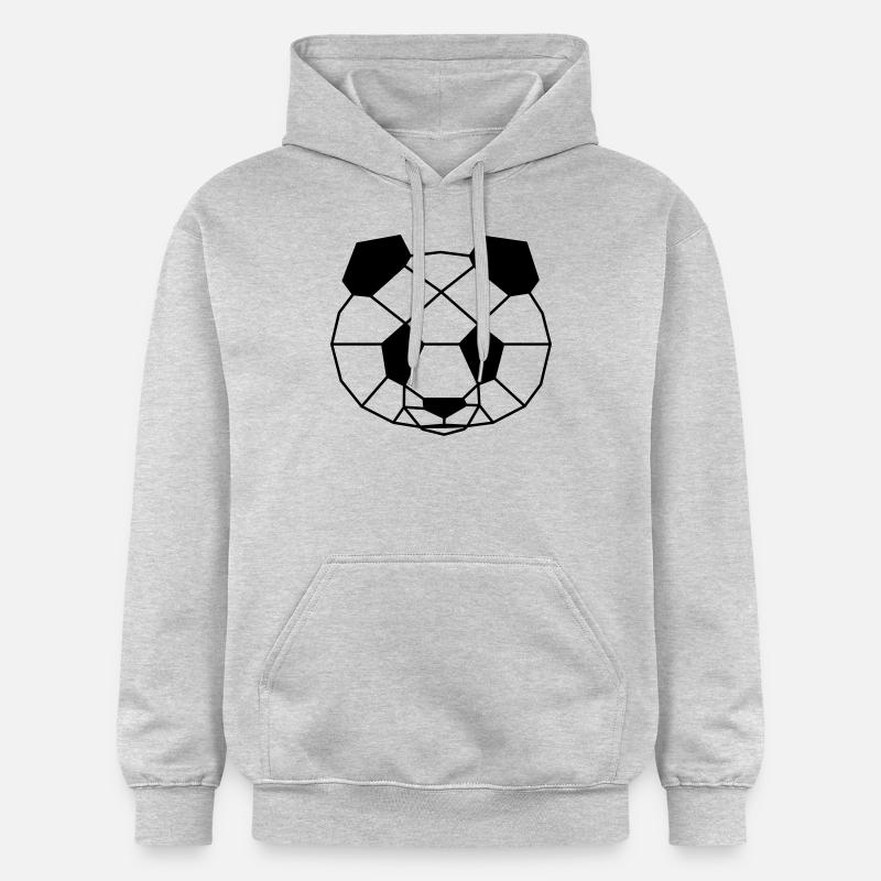 Poly Panda - Gildan Unisex Softstyle® Midweight Hoodie - Hellgrau meliert