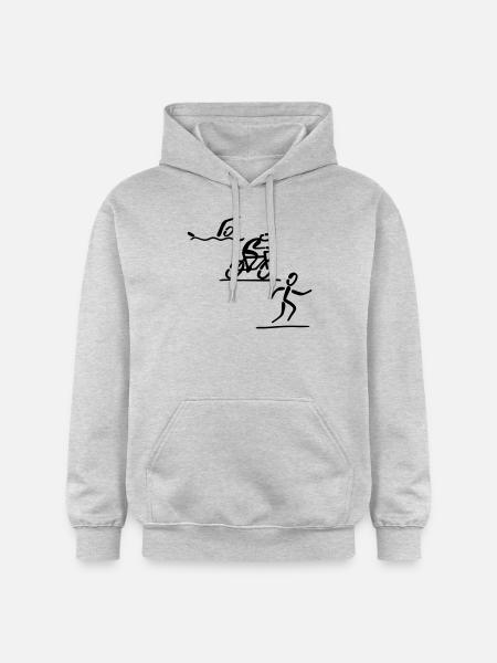 triathlon - Gildan Unisex Softstyle® Midweight Hoodie - light heather grey