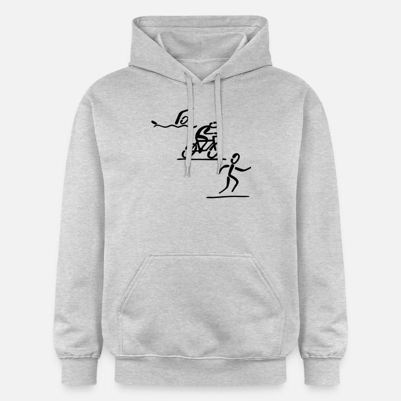 triatlon - Sweat à capuche Softstyle® Gildan Unisexe - gris clair chiné