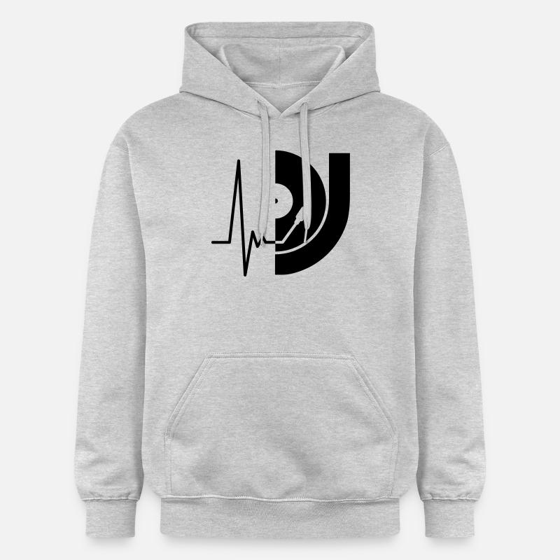music_pulse_dj - Sweat à capuche Softstyle® Gildan Unisexe - gris clair chiné