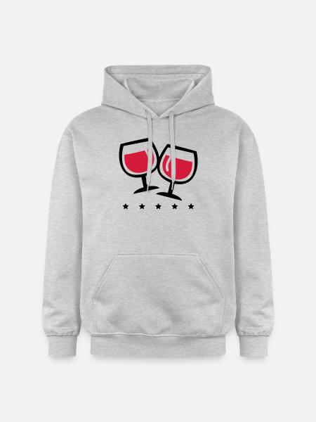 wein_symbol_pp2 - Gildan Unisex Softstyle® Midweight Hoodie - light heather grey