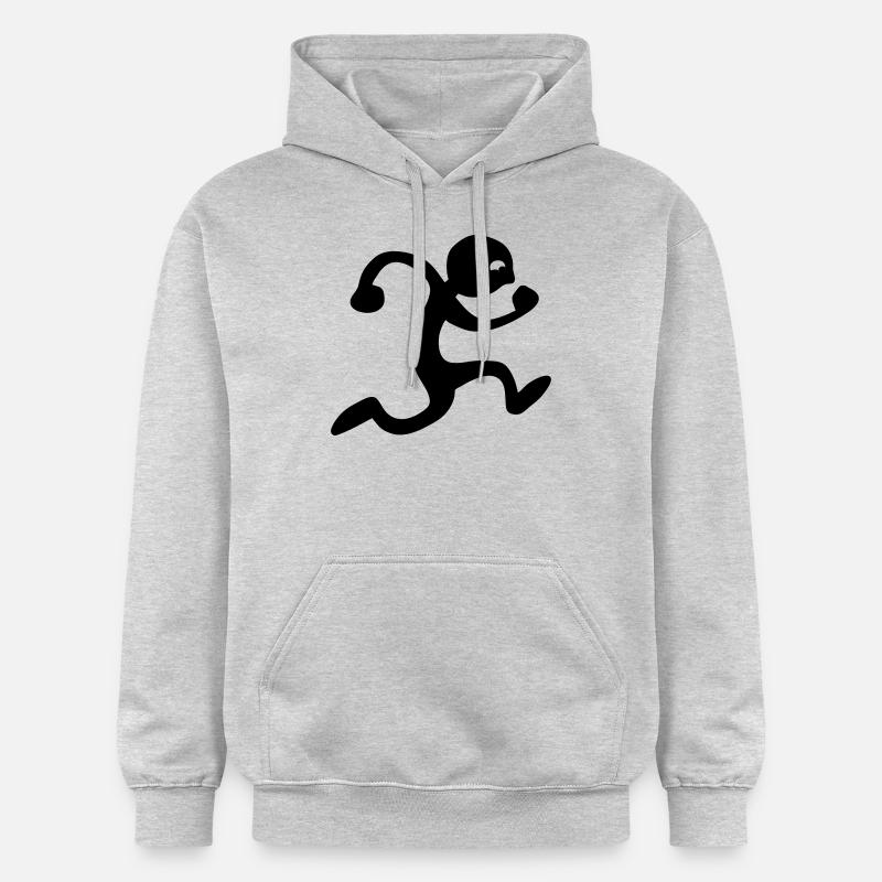 run - Sweat à capuche Softstyle® Gildan Unisexe - gris clair chiné