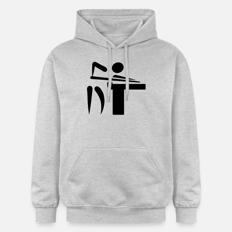 Billard - Sweat à capuche Softstyle® Gildan Unisexe - gris clair chiné