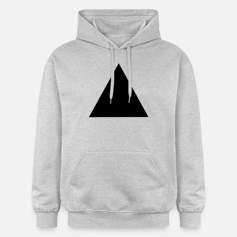 Triangle - Sweat à capuche Softstyle® Gildan Unisexe - gris clair chiné