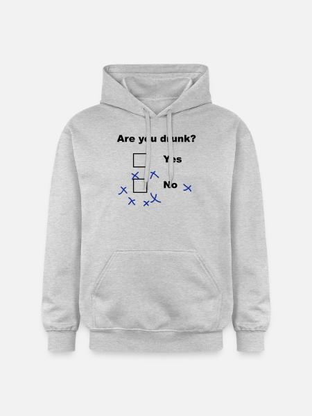 Are you drunk? - Gildan Unisex Softstyle® Midweight Hoodie - Hellgrau meliert