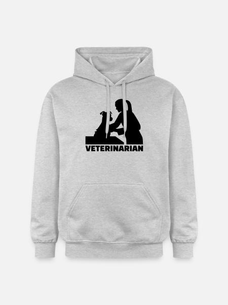 Tierarzt - Gildan Unisex Softstyle® Midweight Hoodie - Hellgrau meliert