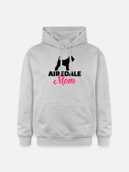 Airedale Terrier - Gildan Unisex Softstyle® Midweight Hoodie - light heather grey