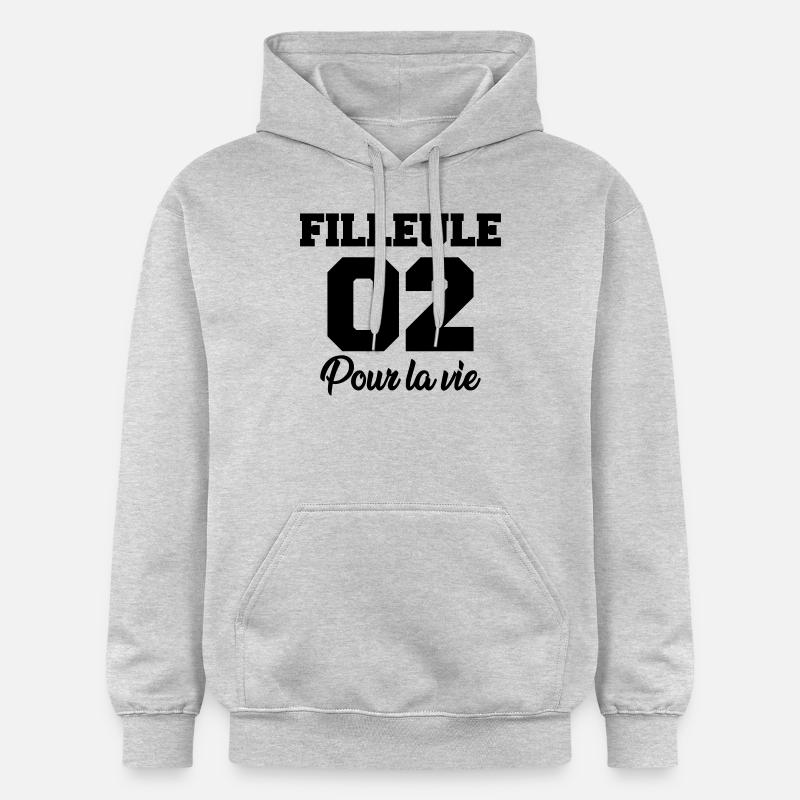 filleule 02 pour la vie - Sweat à capuche Softstyle® Gildan Unisexe - gris clair chiné