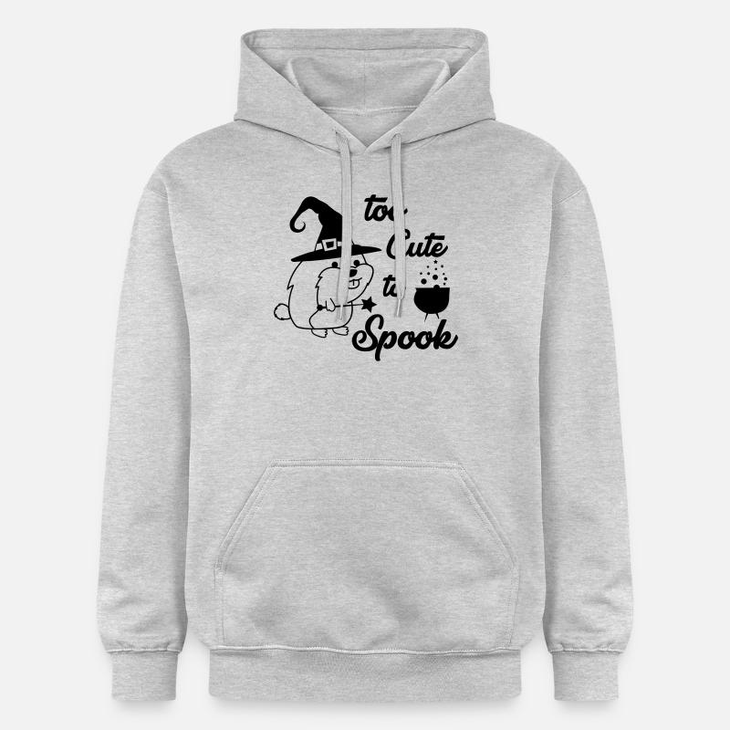 trop mignon pour effrayer - Sweat à capuche Softstyle® Gildan Unisexe - gris clair chiné