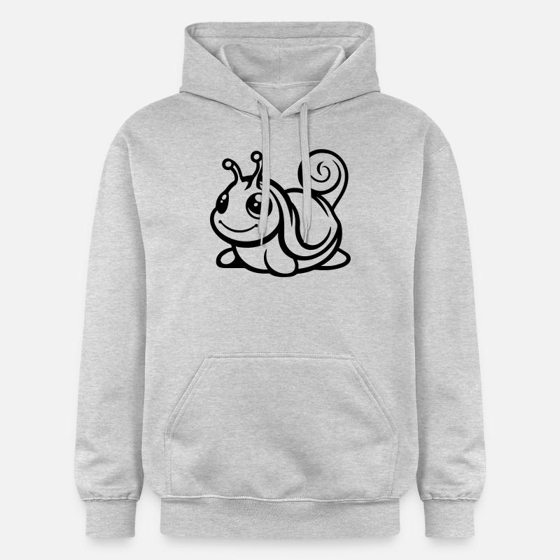 Bande dessinée d’escargot - Sweat à capuche Softstyle® Gildan Unisexe - gris clair chiné
