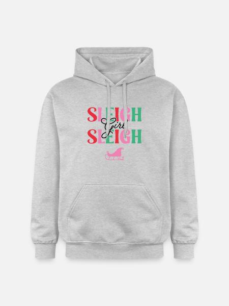 Schlitten Mädchen Schlitten - Gildan Unisex Softstyle® Midweight Hoodie - Hellgrau meliert