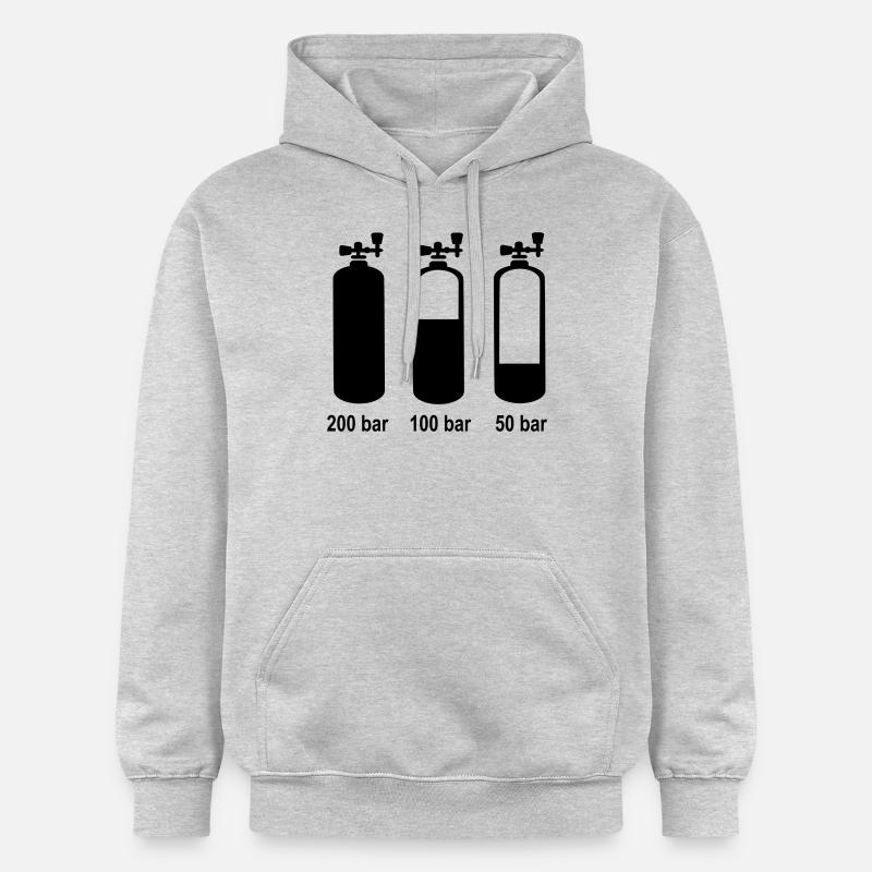 Plonger - Sweat à capuche Softstyle® Gildan Unisexe - gris clair chiné