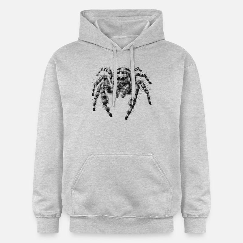 Araignée sauteuse - Sweat à capuche Softstyle® Gildan Unisexe - gris clair chiné
