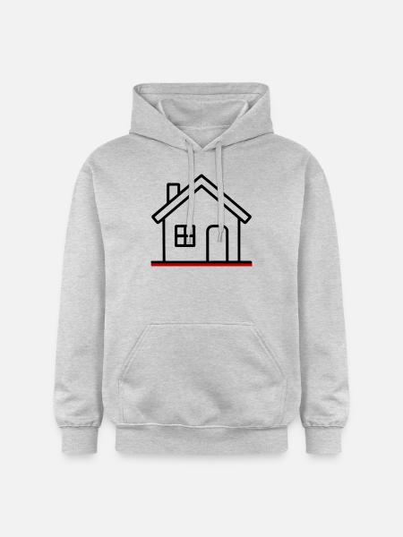 Haus Symbol - Gildan Unisex Softstyle® Midweight Hoodie - Hellgrau meliert
