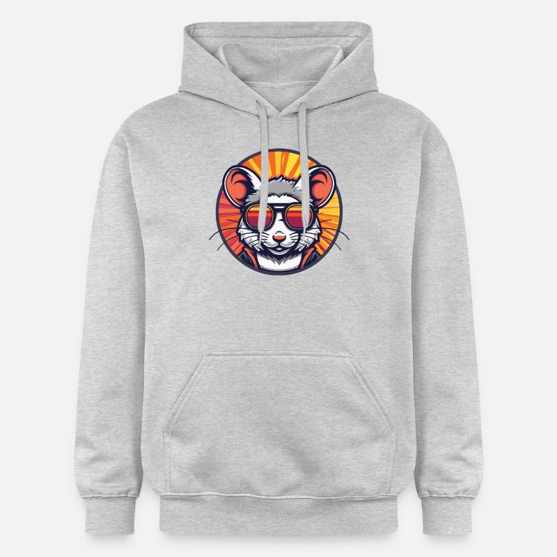 Mouse Comic Cool - Gildan Unisex Softstyle® Midweight Hoodie - light heather grey