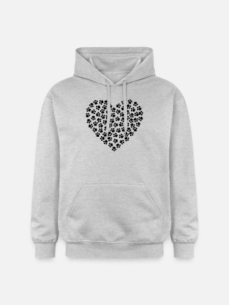 Dog love - Gildan Unisex Softstyle® Midweight Hoodie - light heather grey
