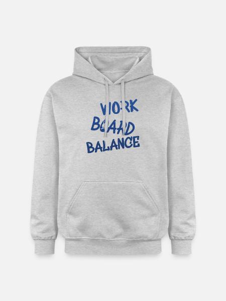 snowboarding boarden - Gildan Unisex Softstyle® Midweight Hoodie - Hellgrau meliert
