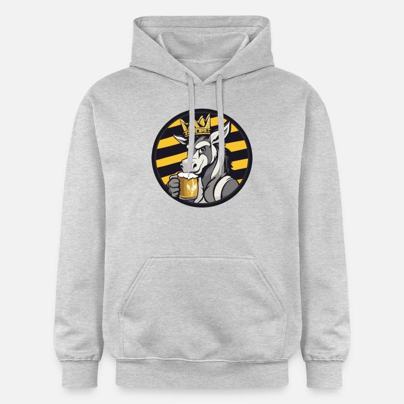 Donkey Beer Comic - Gildan Unisex Softstyle® Midweight Hoodie - light heather grey