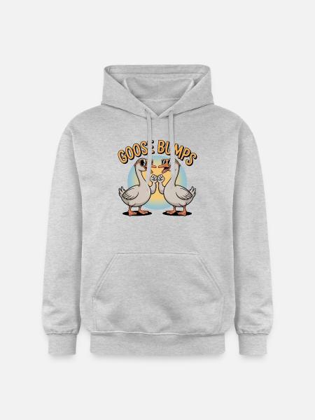 Goose Bumps - Gildan Unisex Softstyle® Midweight Hoodie - light heather grey