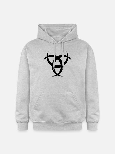 Odins horns symbol - Gildan Unisex Softstyle® Midweight Hoodie - light heather grey