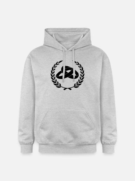 Eheringe im Lorbeerkranz - Gildan Unisex Softstyle® Midweight Hoodie - Hellgrau meliert
