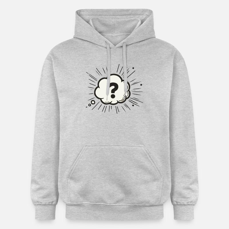 Quête - Sweat à capuche Softstyle® Gildan Unisexe - gris clair chiné