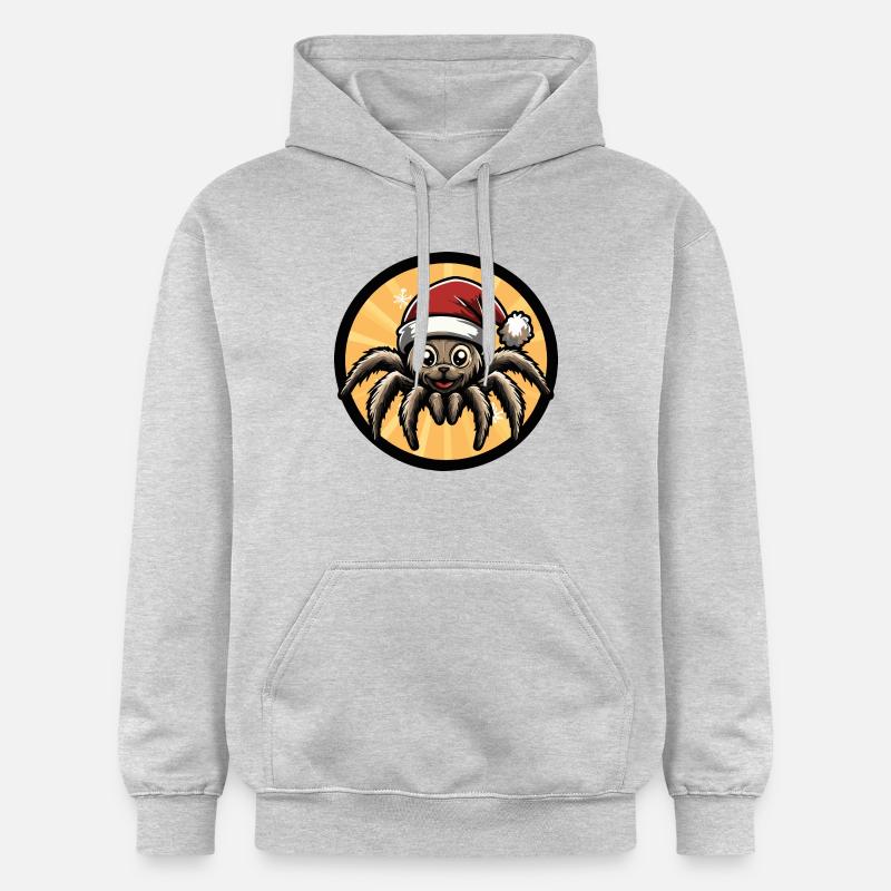 Tarentule Animal de Noël - Sweat à capuche Softstyle® Gildan Unisexe - gris clair chiné