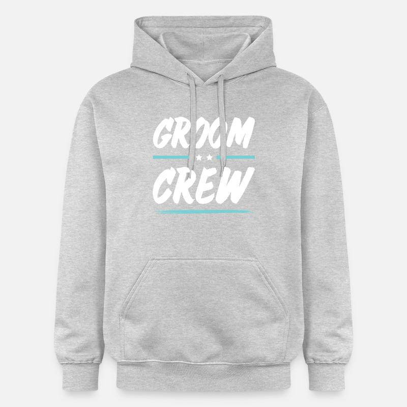 Groom Crew - Gildan Unisex Softstyle® Midweight Hoodie - light heather grey